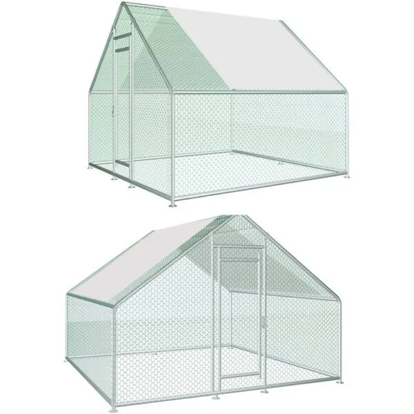 Gallinero galvanizado 6x3x2